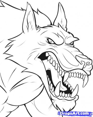 How to Draw Werewolves, Step by Step, Werewolves, Monsters, FREE 