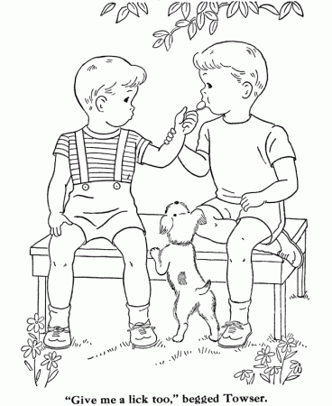 not sharing Colouring Pages