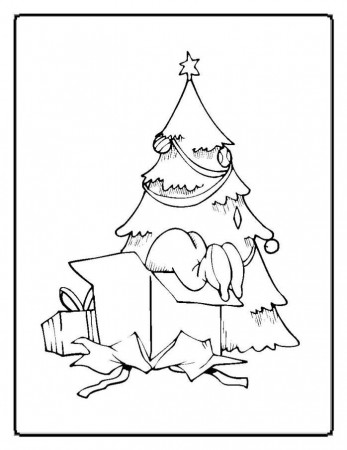 Christmas Bears Presents Coloring Pages Pictures