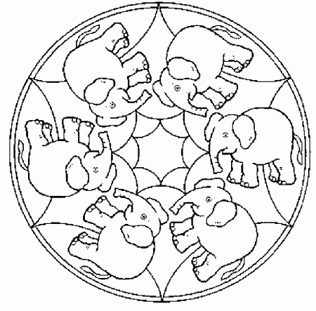 Mandala animal Coloring Pages 34 | Free Printable Coloring Pages 