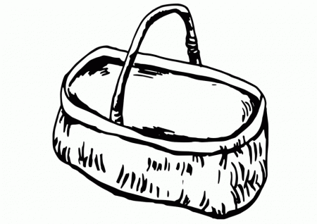 Basket-coloring-page-1 | Free Coloring Page Site