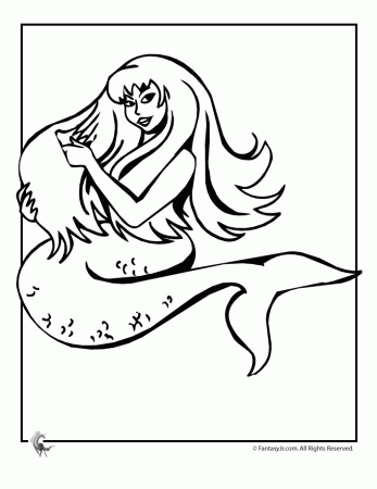 Mermaid Coloring Pages | Fantasy Jr.