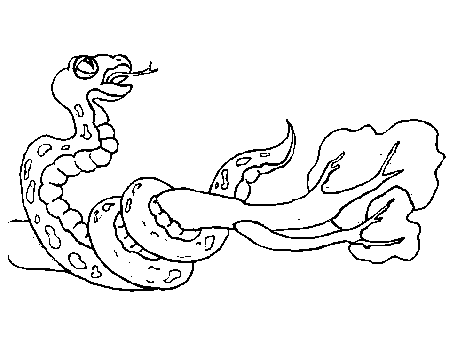 snake coloring page