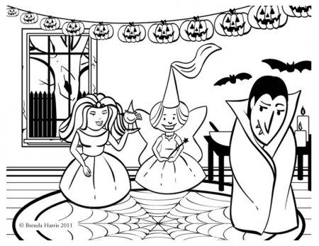 Printable October Coloring Pages
