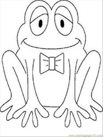 Coloring Pages Frog2 (Amphibians > Frog) - free printable coloring 