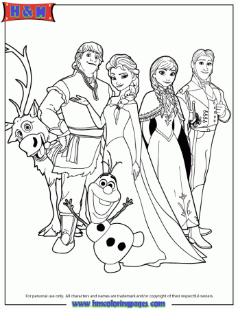 Frozen Cast colouring pages | Free Coloring Pages