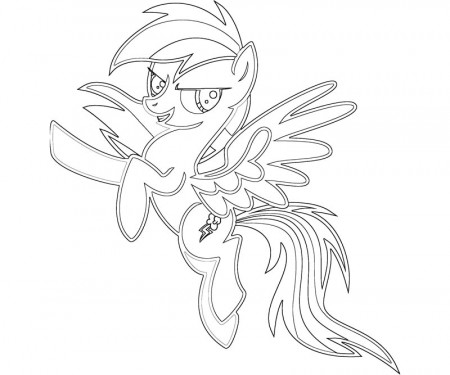 little pony coloring pages rainbow dash one free printable - Quoteko.