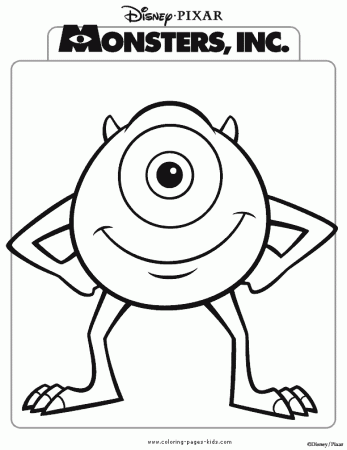 Monsters inc coloring pages - Coloring pages for kids!