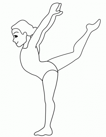 gymnastics vault Colouring Pages
