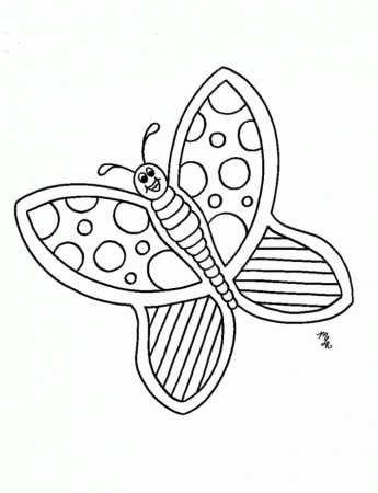 Color By Number Butterfly Coloring Pages | 99coloring.com