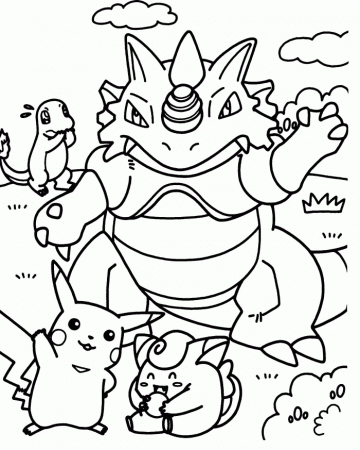 Pokemon Major With Minor Coloring Pages - Pokemon Coloring Pages 