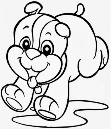 Christmas Puppy Coloring Pages To Print High Res | ViolasGallery.com