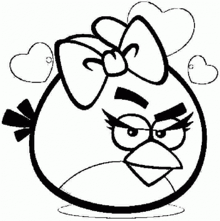 23657] Colouring Pages Cartoon Angry Birds Printable For Toddler.