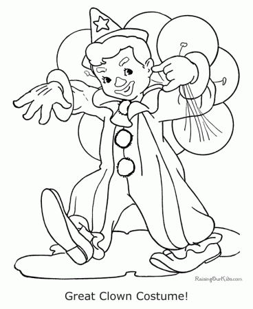 Fun Halloween costume coloring pages - 001