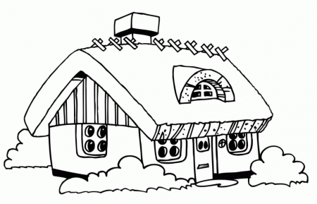 Animal Coloring Free Printable House Coloring Pages For Kids House 