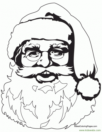 Santa coloring pages printable for kids looking for christmas 