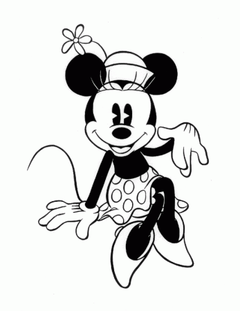 retro minnie mouse coloring pages | Birthday ideas
