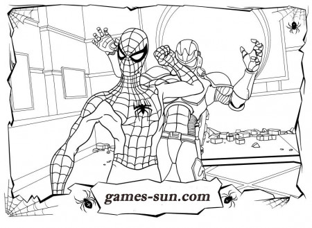 spider man picture coloring 22 - games the sun | games site flash 