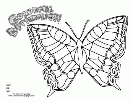 Free Coloring Pictures of Butterflies