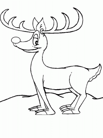 Reindeer Coloring Pages, Santa Reindeer Coloring Pages | Learn To 