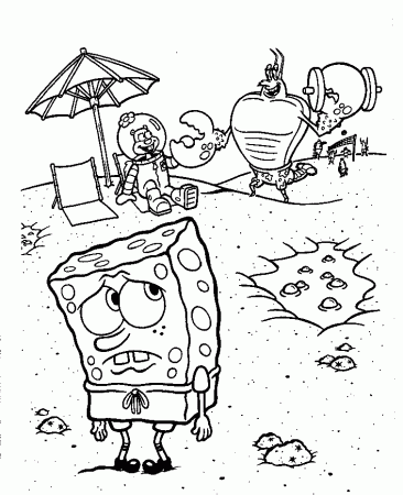 Spongebob color page