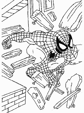 Printable Spiderman 01 Cartoons Coloring Pages - Coloringpagebook.com