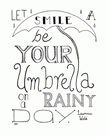 Let A Smile Be Your Umbrella | Kindness Blog