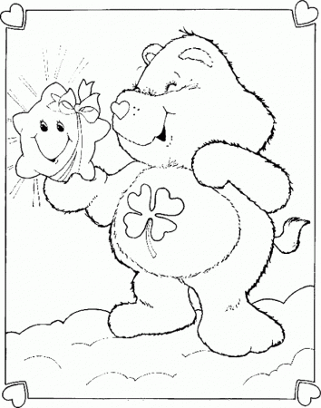 Care Bears With Shine Star Coloring Pages - Care Bears Coloring 