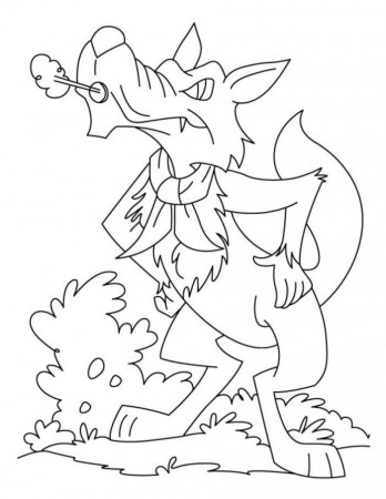 Wolf And Fox Coloring Pages | 99coloring.com