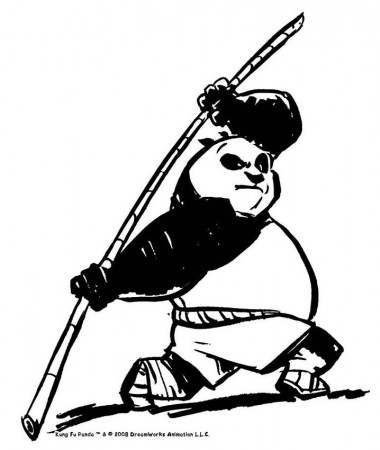Kung Fu Panda Coloring Page : Download Master Shifu Fight Against