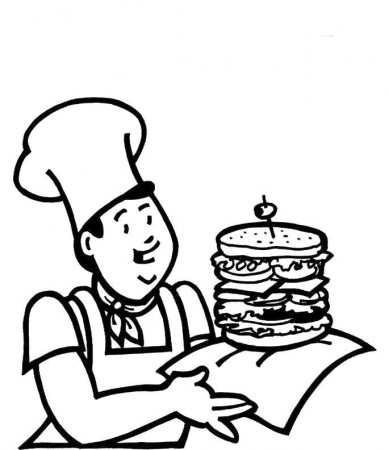 Menu Fast Food Coloring Pages | kids coloring pages