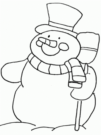 Download Coloring Pages Winter Snowman Themed Or Print Coloring 