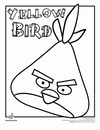 Big yellow Angry Birds Coloring Pages - Best Gift Ideas Blog Free 