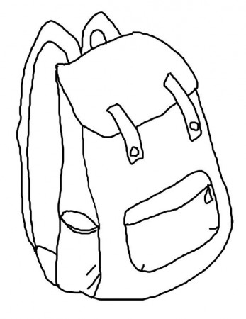 backpack printable coloring page | Back to School printable coloring …