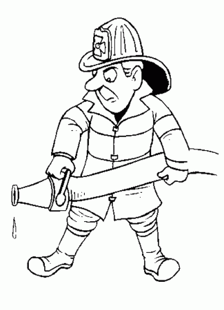 Coloring Pictures Of Firemen