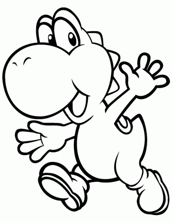 Baby Yoshi Coloring Pages Tattoo