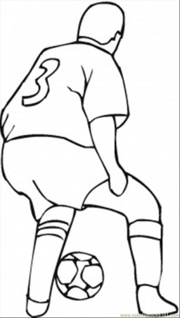 Coloring Pages Number 3 Player (Sports > Football) - free 