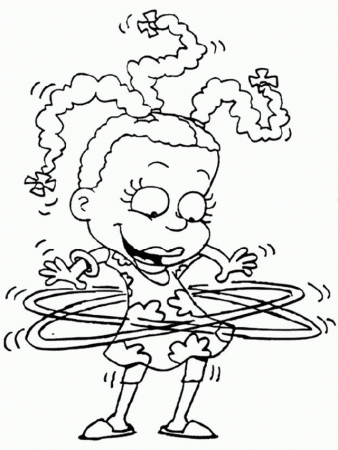 Little Girl Rugrats Coloring Page Coloringplus 39032 Rugrats 