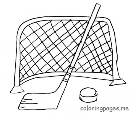 hockey stick and ball Colouring Pages (page 3)