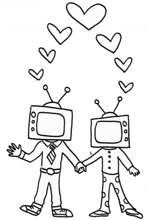 Love Your Television Coloring Page Coloring Pages 189894 Coloring 