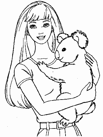 Barbie Printable Coloring Pages Free Coloring Page Printable