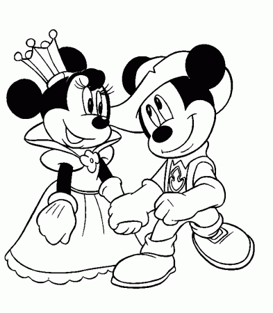 Picture Of Minnie Mouse To Color | Disney Coloring Pages | Kids
