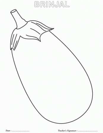 Brinjal coloring page | Download Free Brinjal coloring page for 