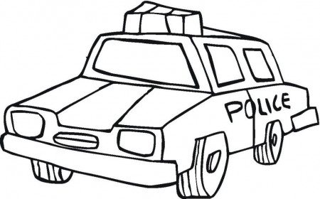 Top Old Police Car Coloring Page | Laptopezine.
