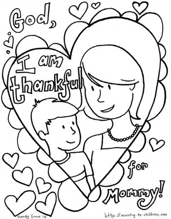 Mother's Day coloring page | Coloring Pages, Puzzles, and Activities …