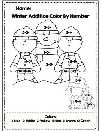 First Grade Winter Math & ELA Packet *Common Core Aligned