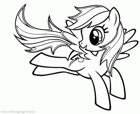 My Little Pony Is Jumping Coloring Pages - My Little Pony Coloring 