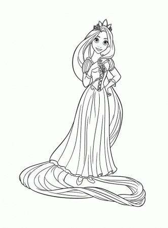 Disney Tangled Coloring Pages