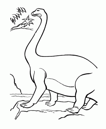 dinosaur coloring pages printable brontosaurus dinosaurs 