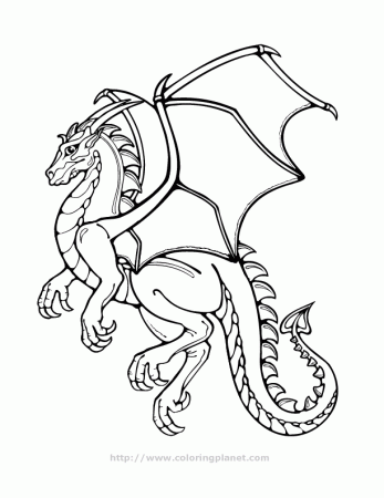dragon printable coloring in pages for kids - number 1912 online